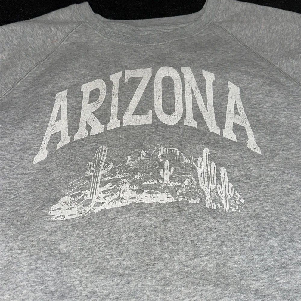 Y2K Gray Arizona Sweatshirt size medium - Picture 2 of 5